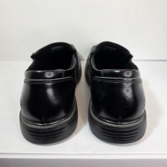 Skechers Caswell Frantone Leather Black Slip-On Shoes Relaxed Fit Memory Foam main image 11